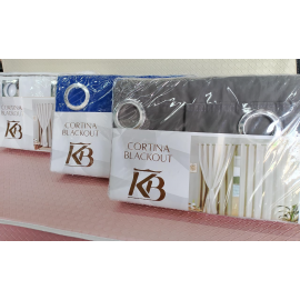 Imagem sobre Cortina Blackout 280x180 com Voil Kauan